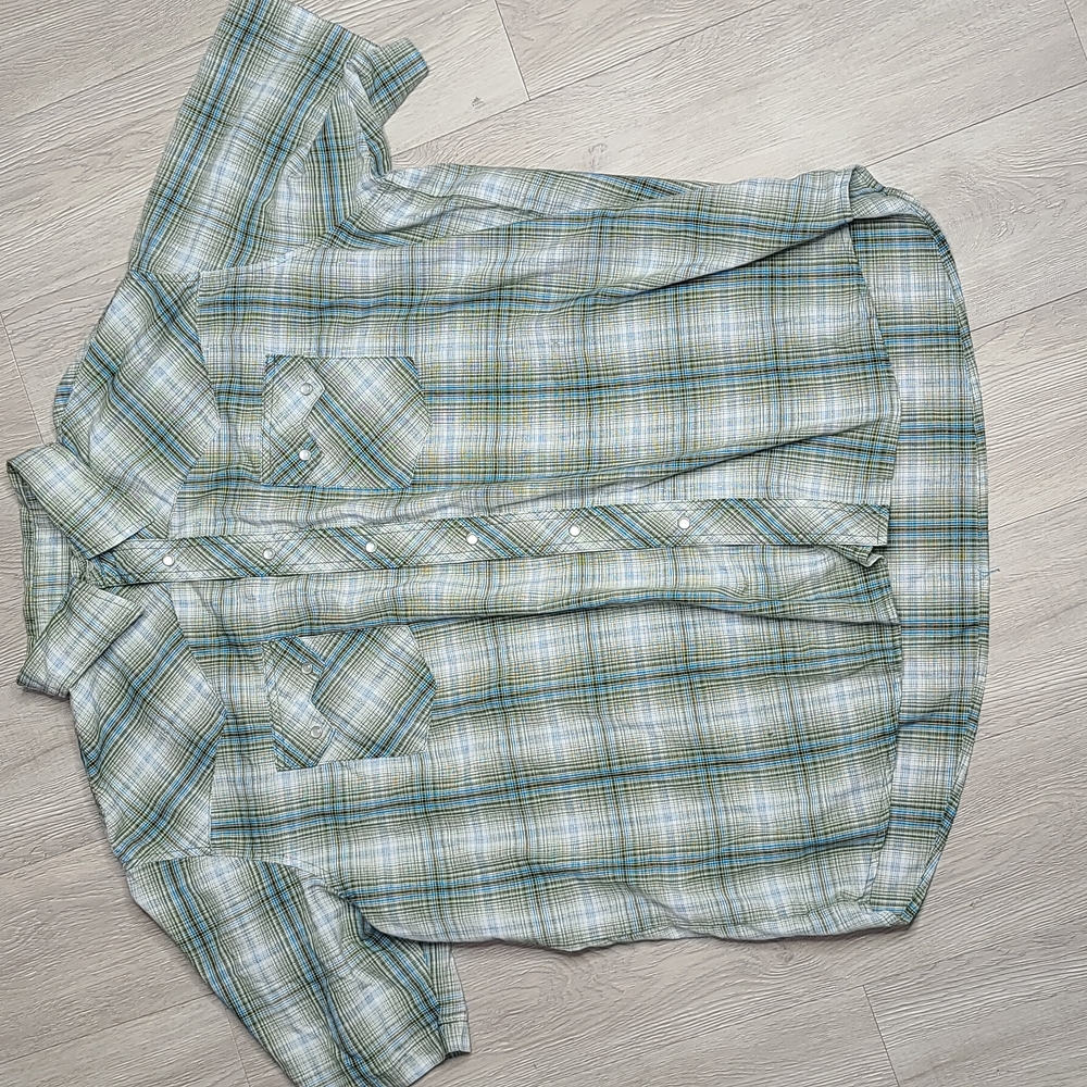 Wranglers 2XL Button Down Short Sleeve Shirt